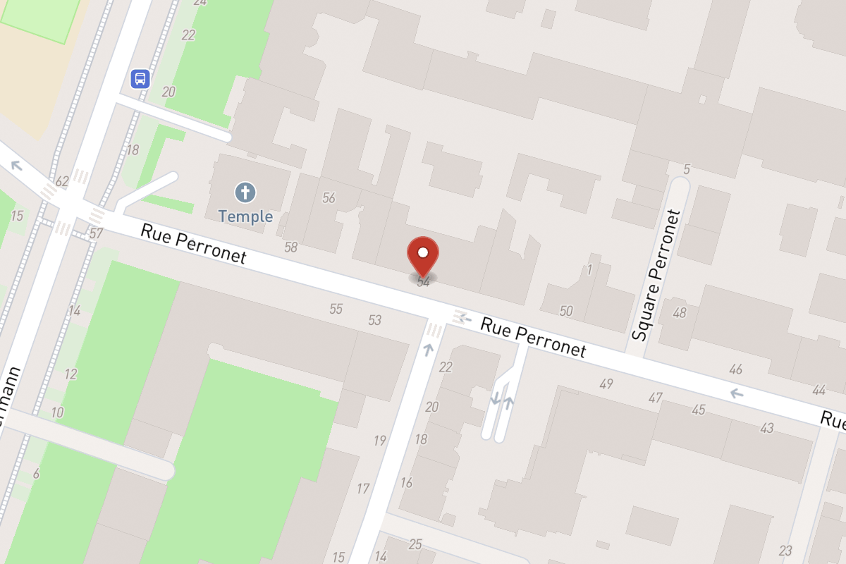 Plan de situation — 54 Rue Perronet