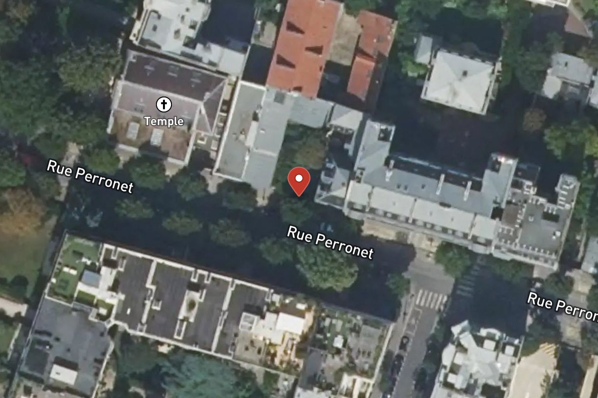 Vue satellite — 56 Rue Perronet
