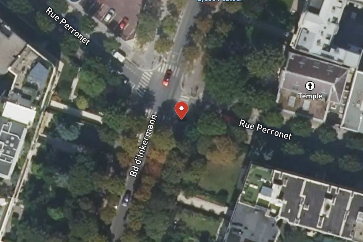 Vue satellite — 57 Rue Perronet