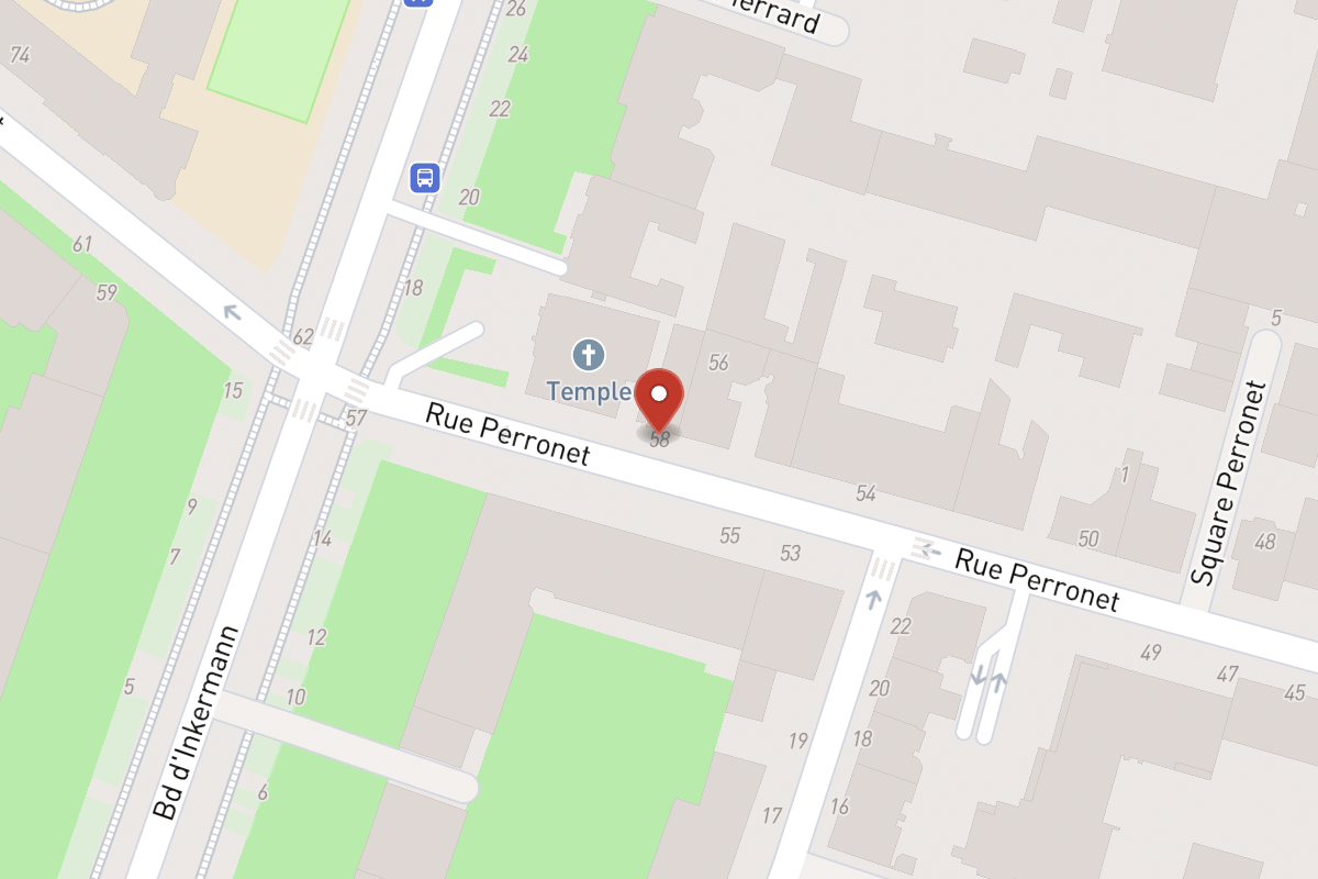 Plan de situation — 58 Rue Perronet