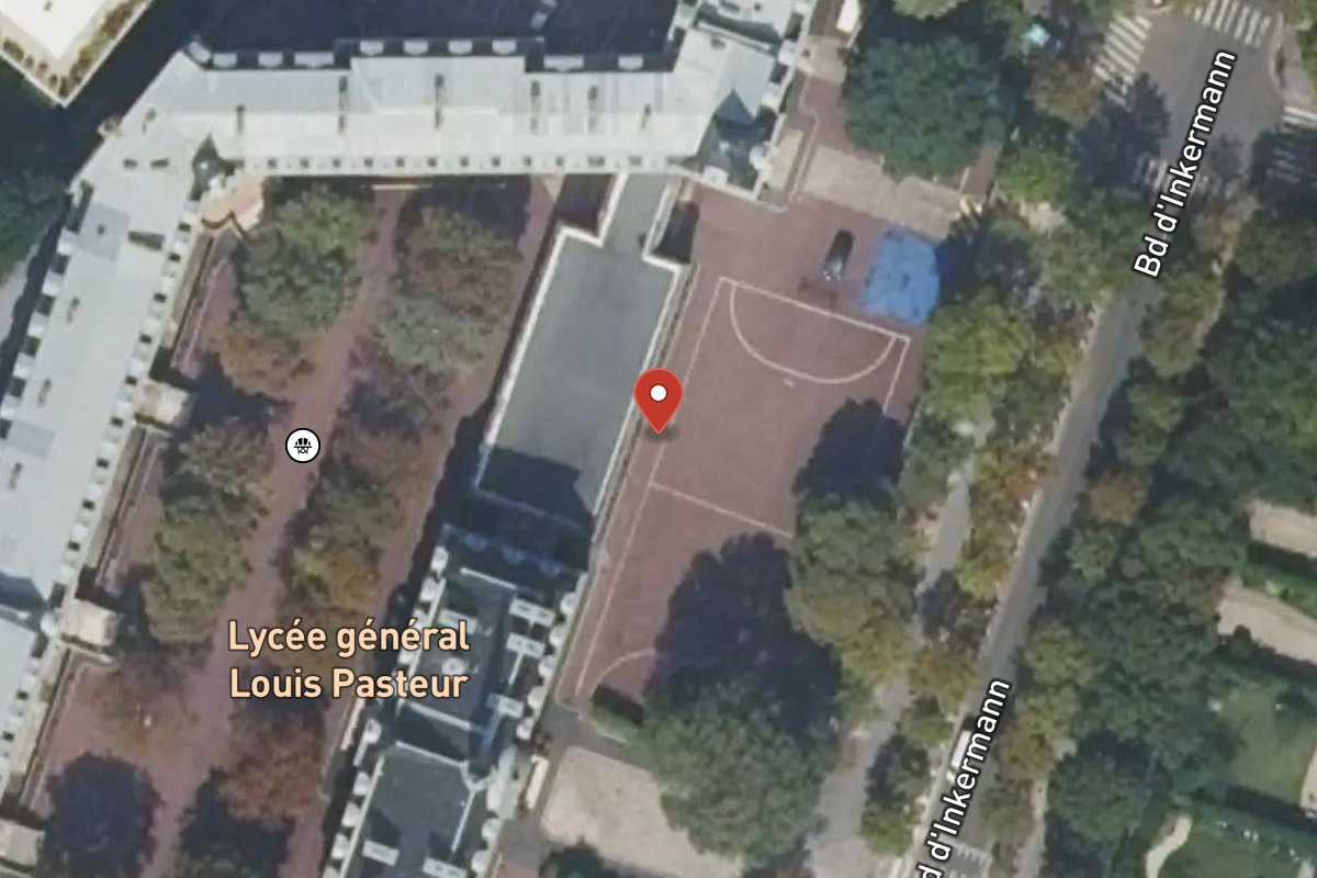 Vue satellite — 5 Rue Perronet