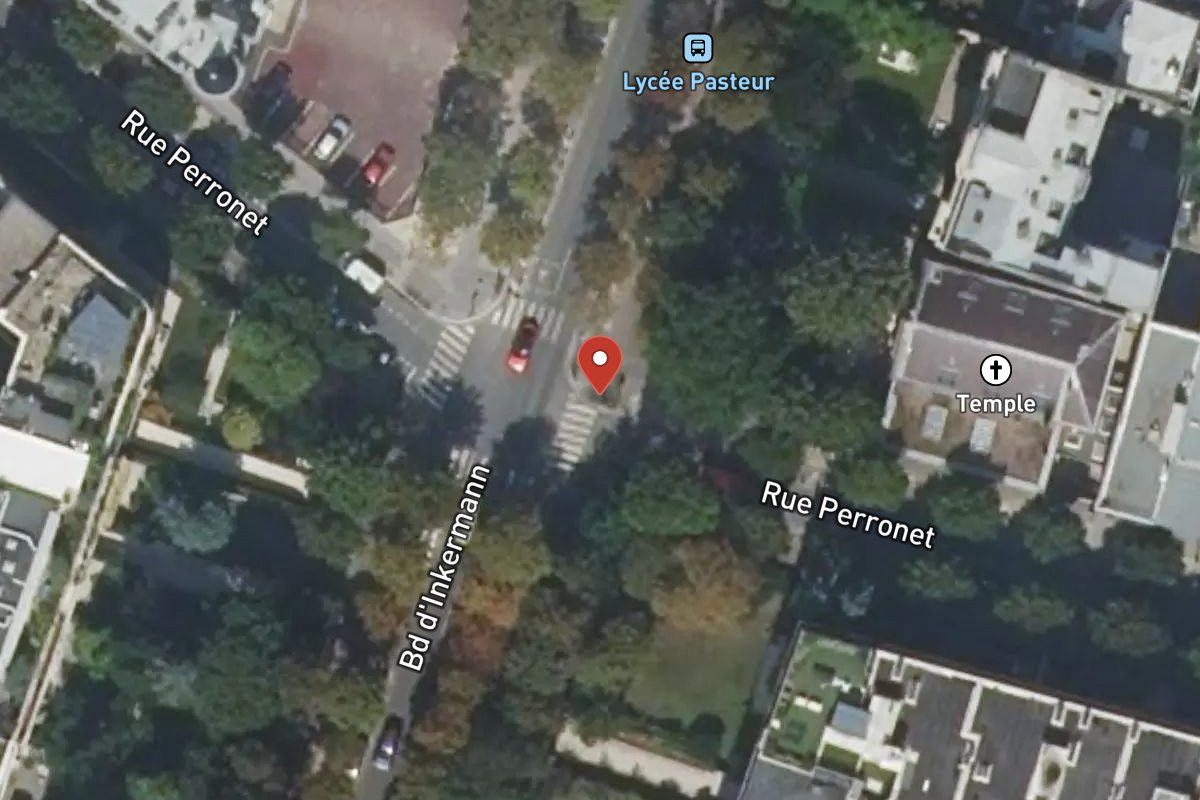 Vue satellite — 60 Rue Perronet