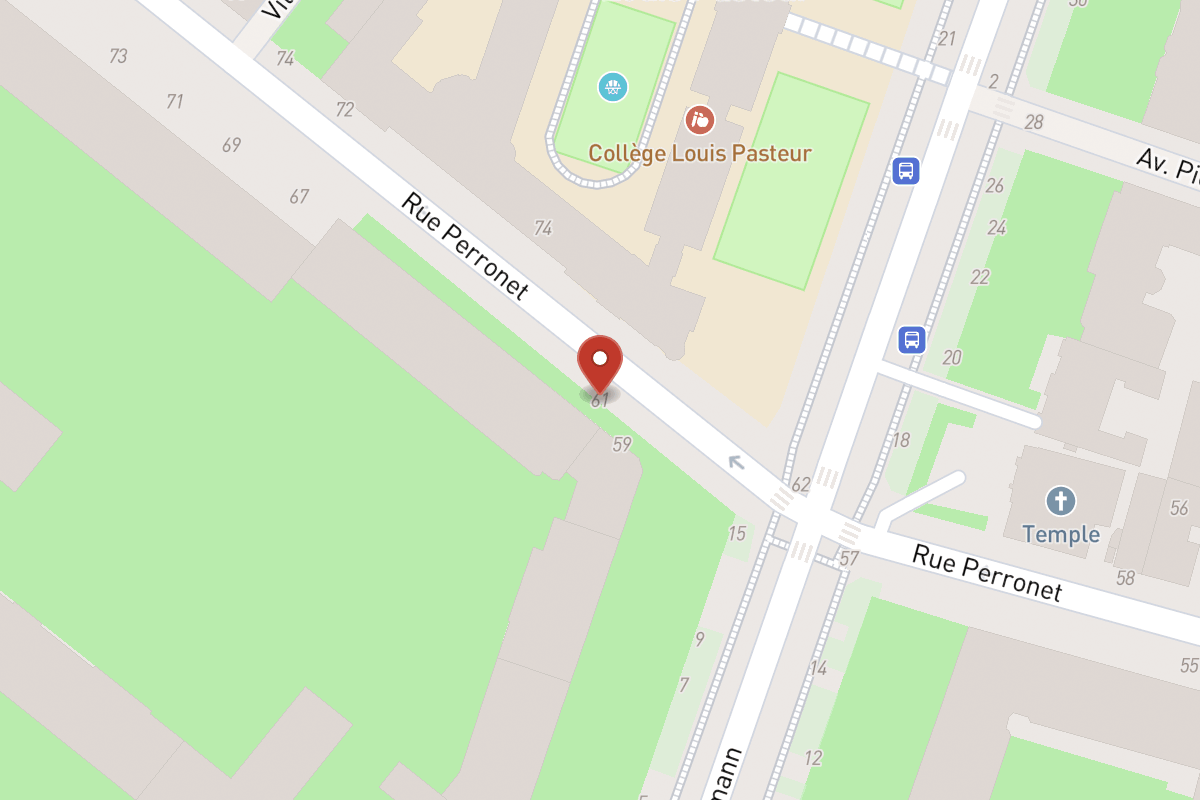 Plan de situation — 61 Rue Perronet