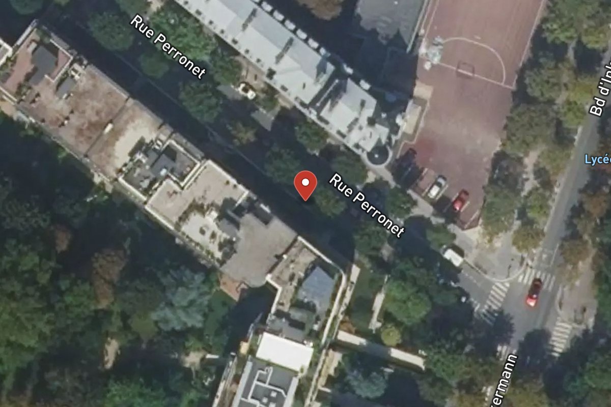 Vue satellite — 61 Rue Perronet