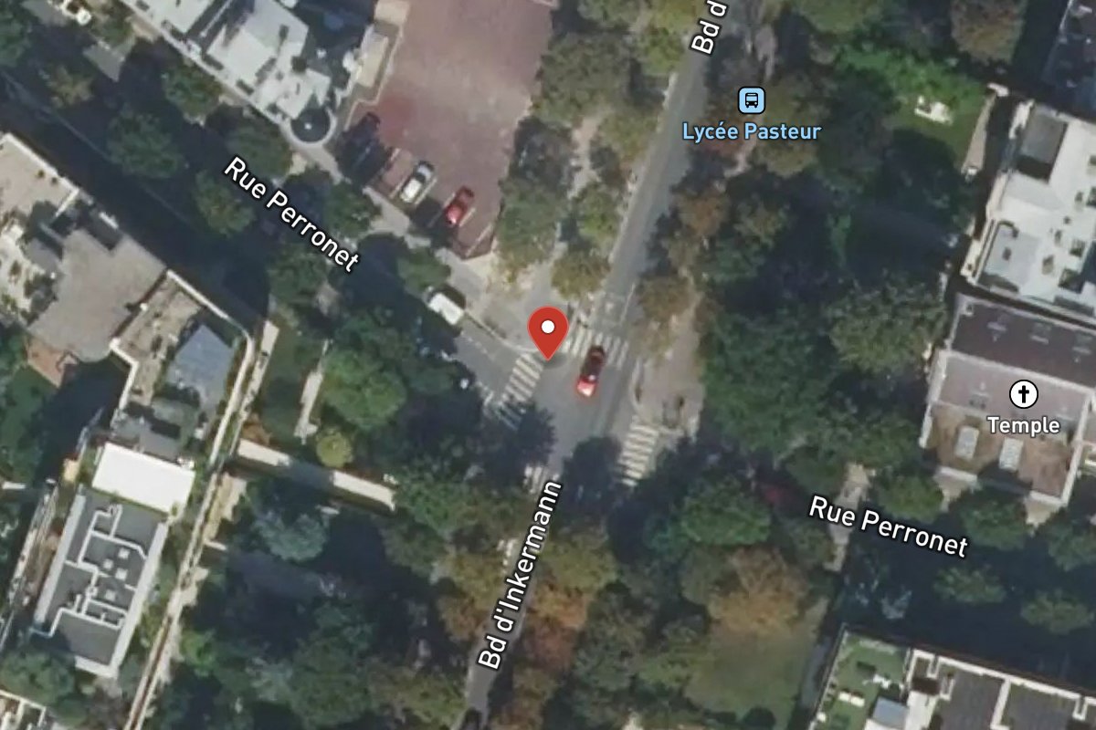 Vue satellite — 62 Rue Perronet