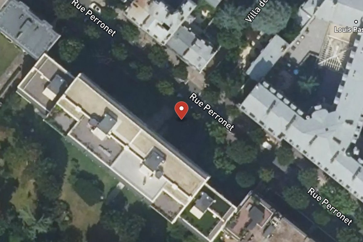 Vue satellite — 71 Rue Perronet
