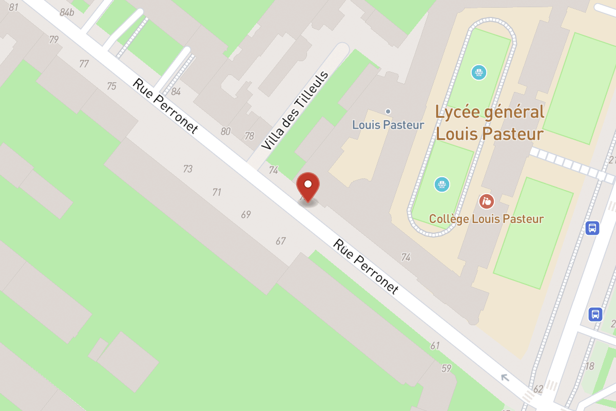 Plan de situation — 72 Rue Perronet