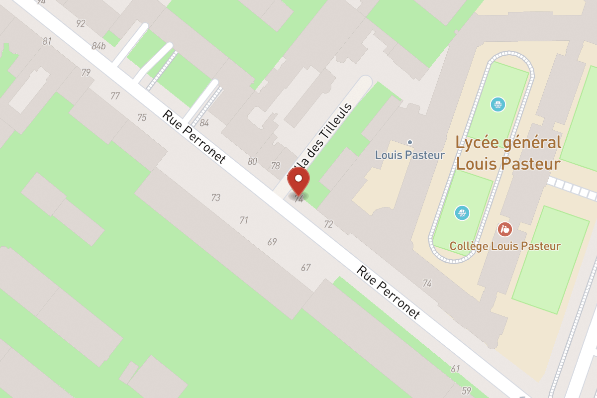 Plan de situation — 74 Rue Perronet