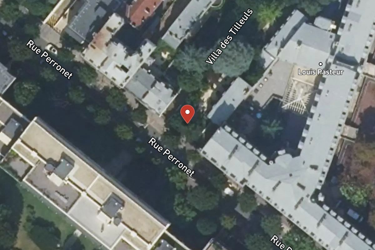 Vue satellite — 76 Rue Perronet