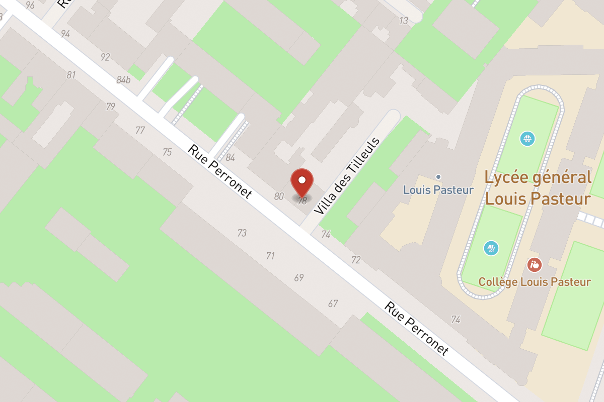 Plan de situation — 78 Rue Perronet