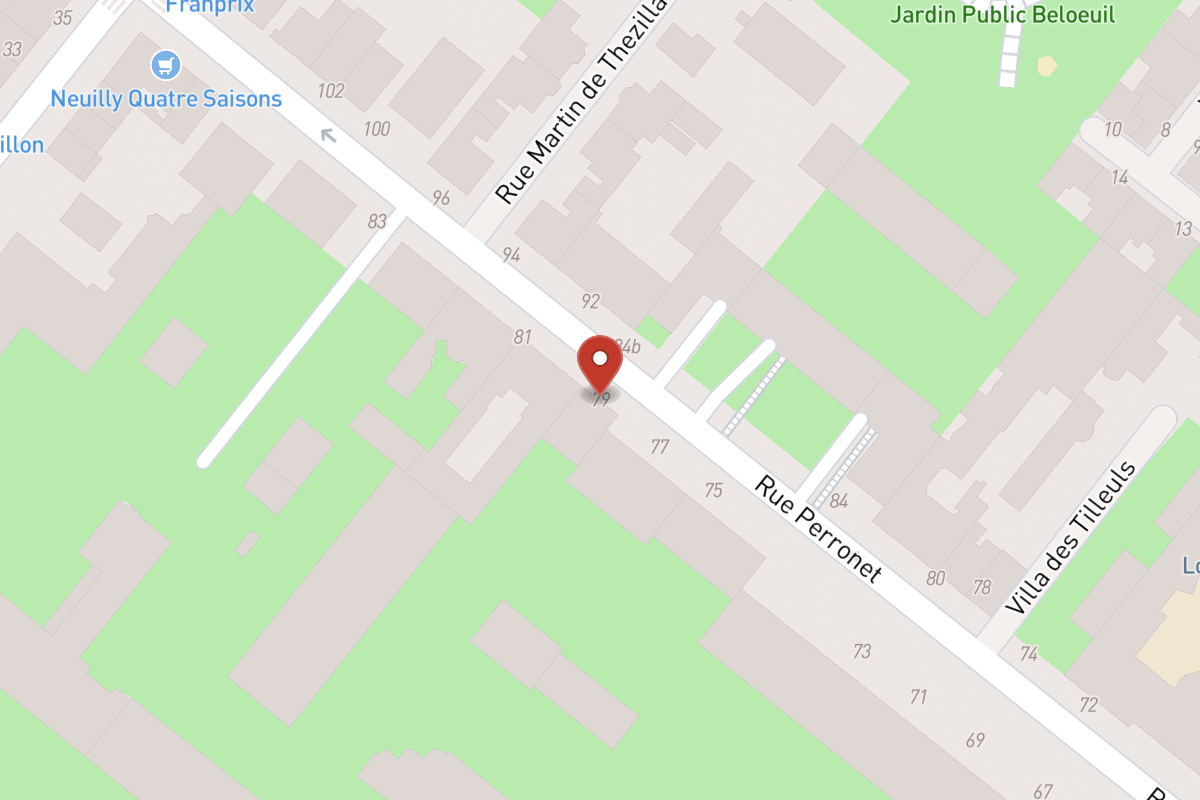 Plan de situation — 79 Rue Perronet