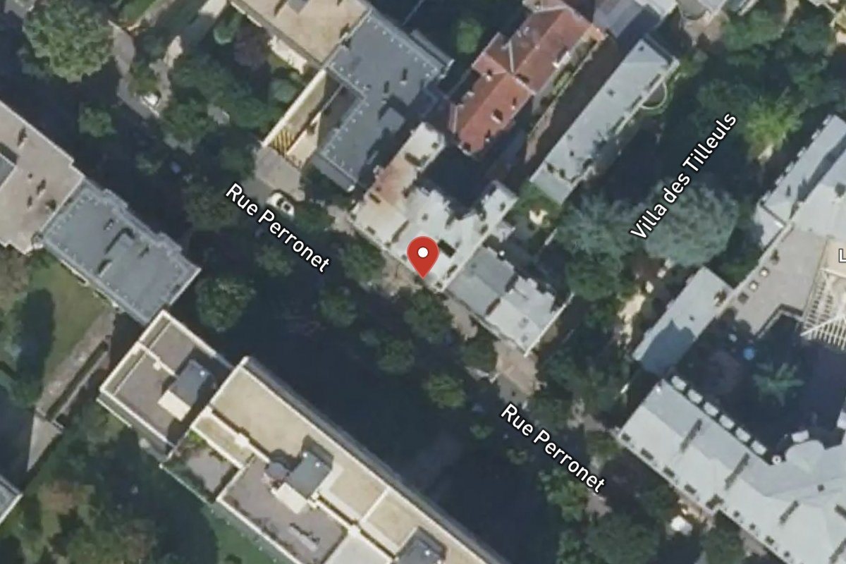 Vue satellite — 80BIS Rue Perronet