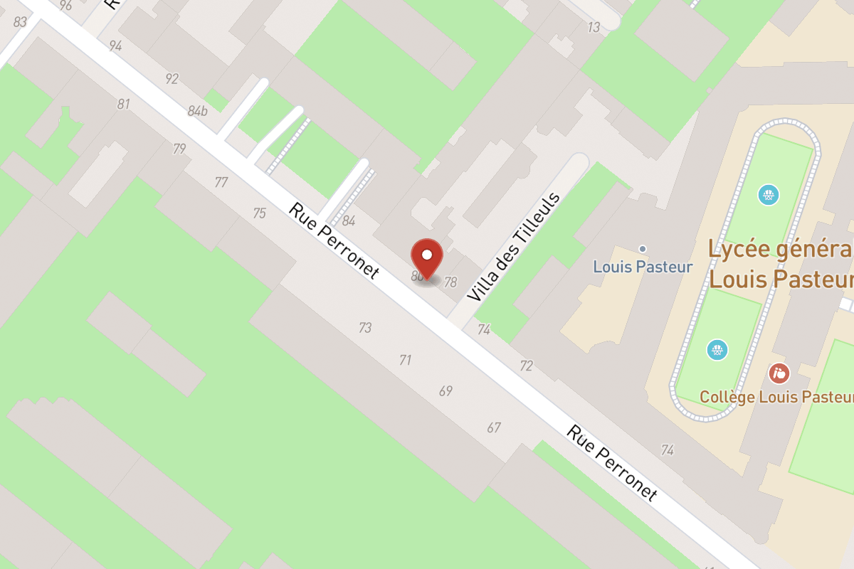 Plan de situation — 80 Rue Perronet