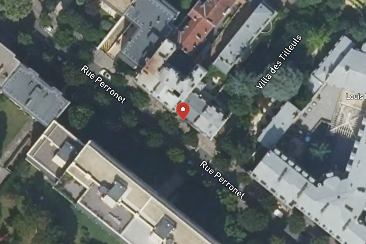 Vue satellite — 80 Rue Perronet