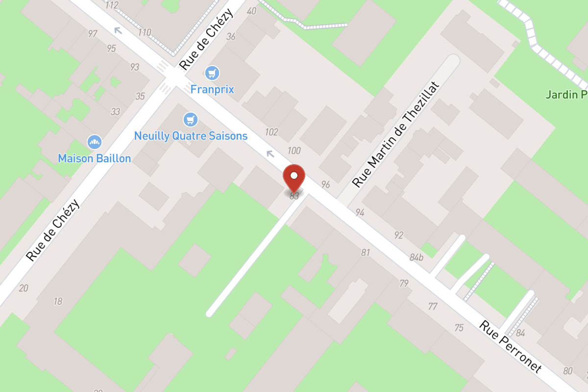 Plan de situation — 83 Rue Perronet
