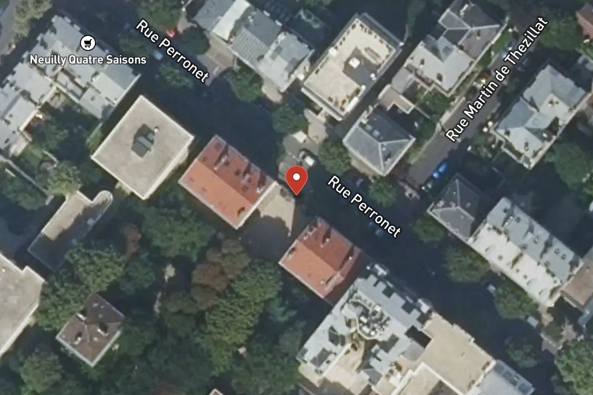 Vue satellite — 83 Rue Perronet