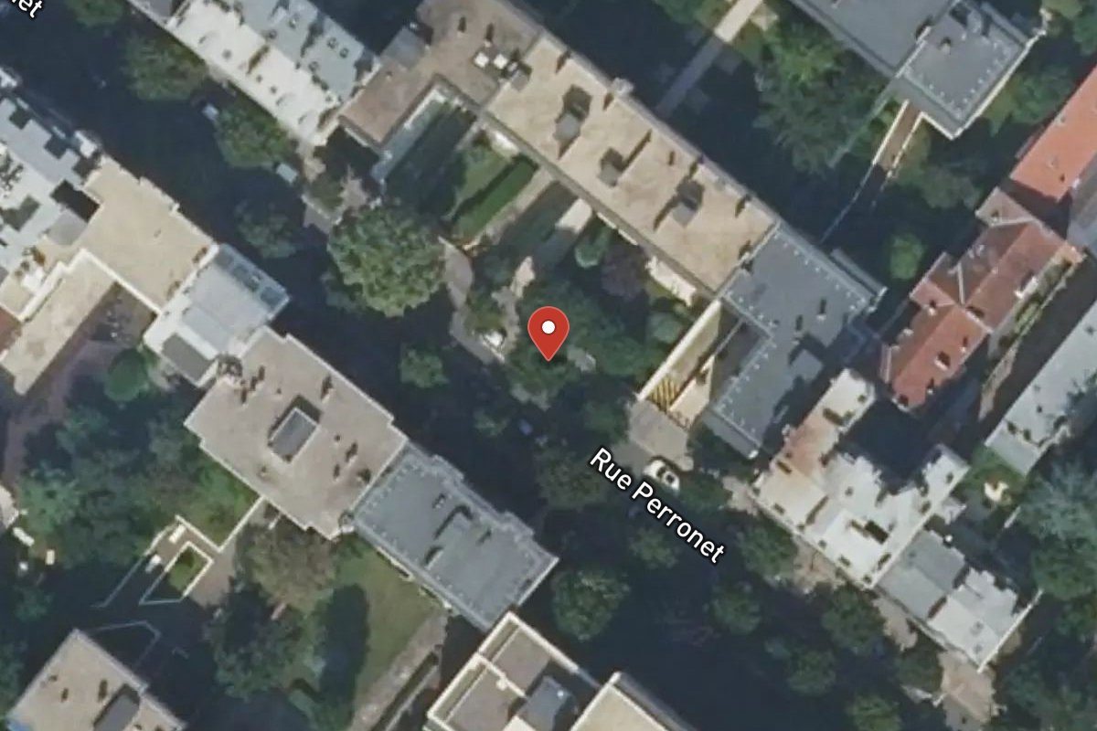 Vue satellite — 84A Rue Perronet