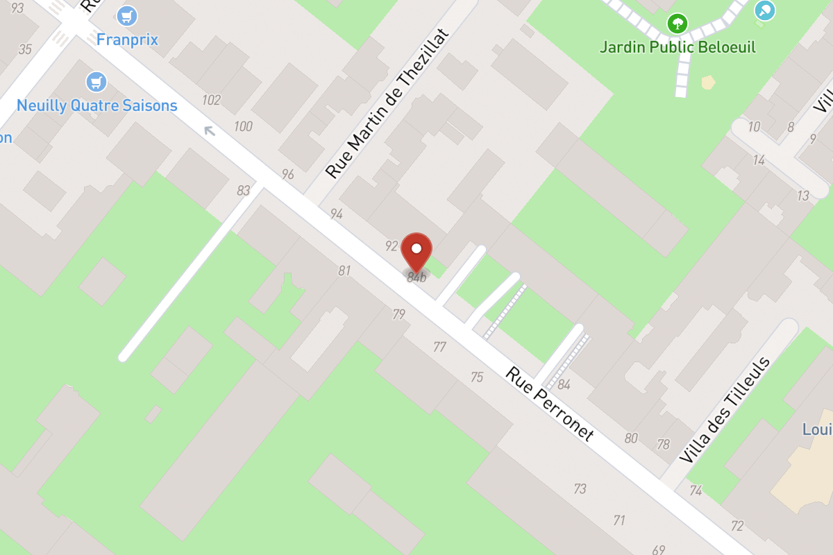 Plan de situation — 84B Rue Perronet