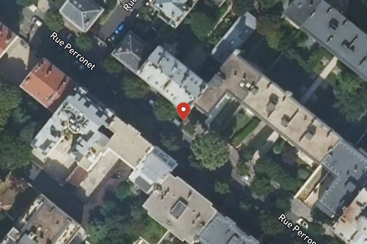 Vue satellite — 84B Rue Perronet