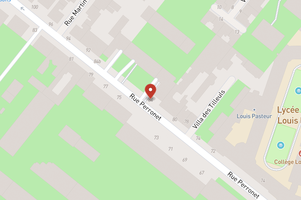 Plan de situation — 84 Rue Perronet