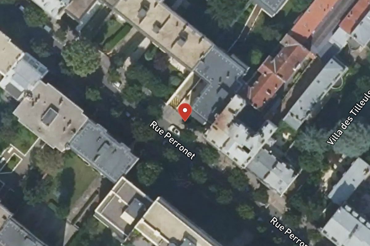Vue satellite — 84 Rue Perronet
