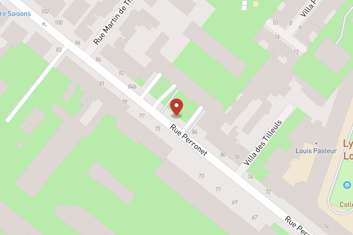 Plan de situation — 86 Rue Perronet