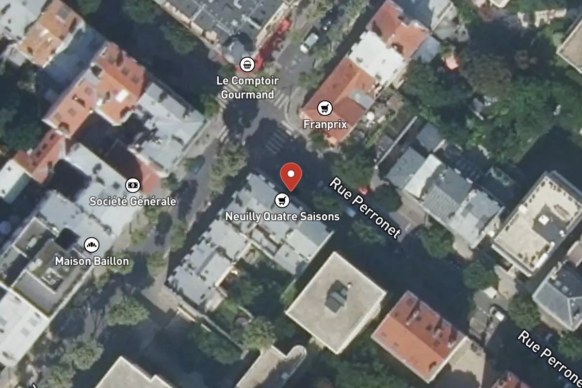Vue satellite — 91 Rue Perronet