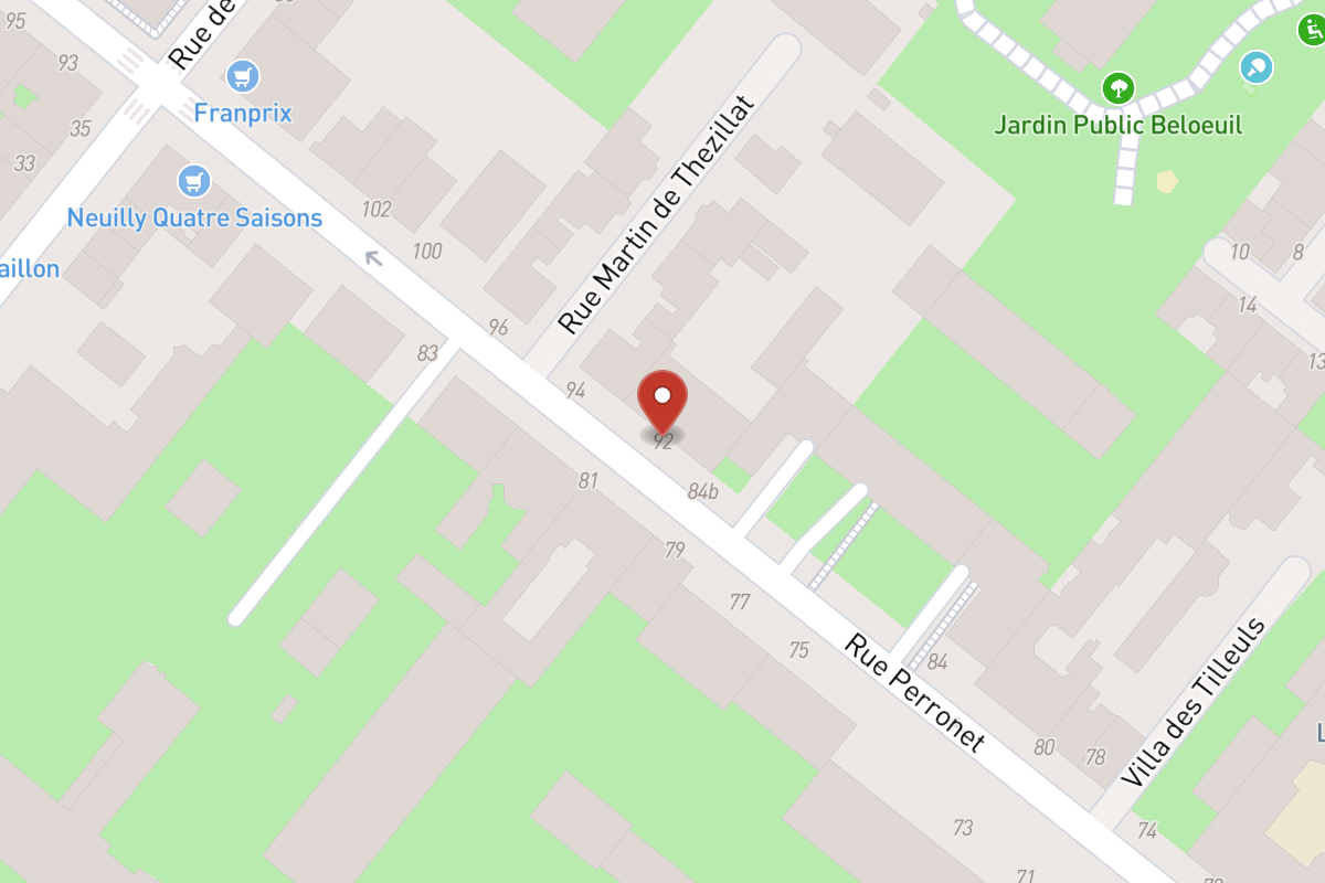 Plan de situation — 92 Rue Perronet