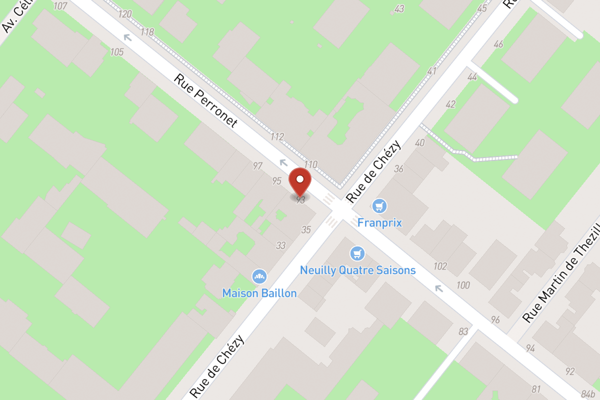 Plan de situation — 93 Rue Perronet