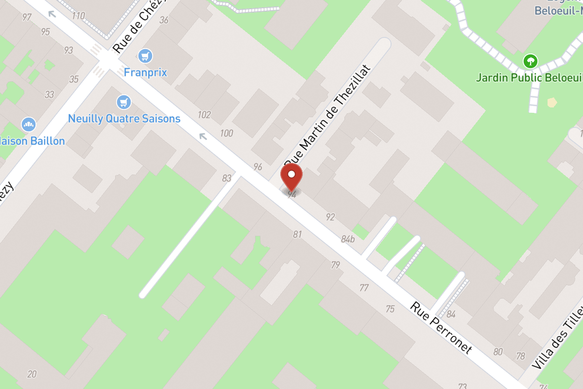 Plan de situation — 94 Rue Perronet