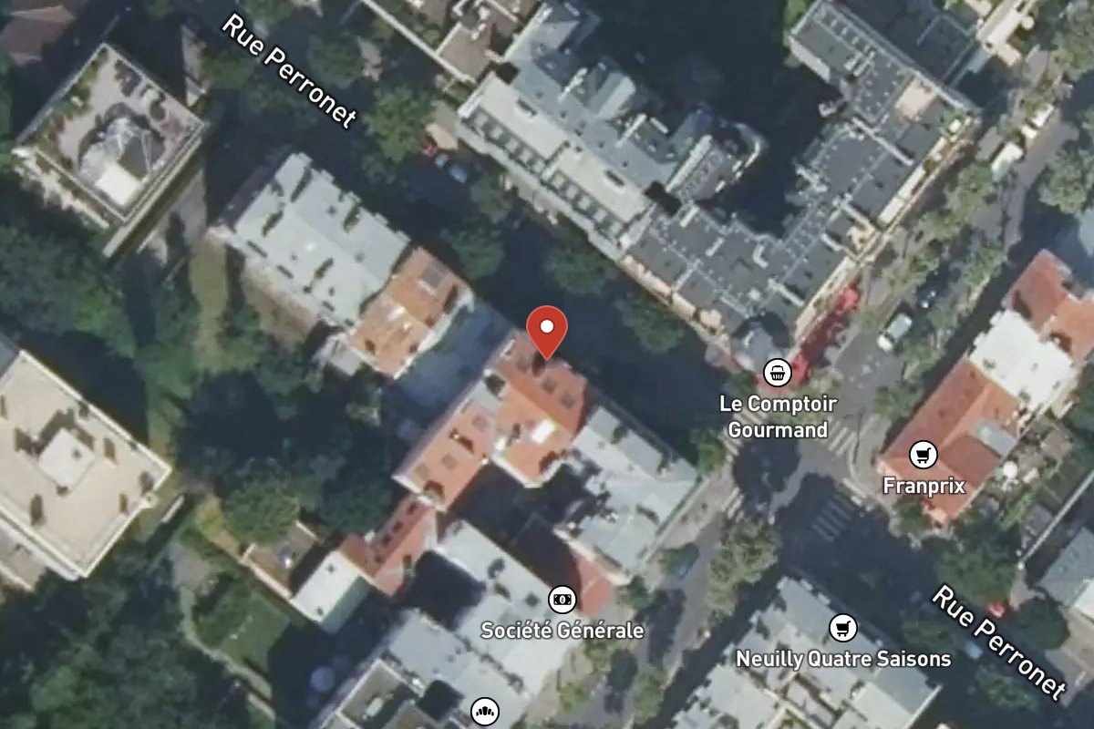 Vue satellite — 95 Rue Perronet