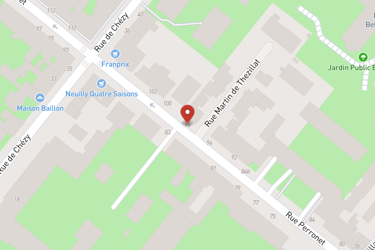 Plan de situation — 96 Rue Perronet