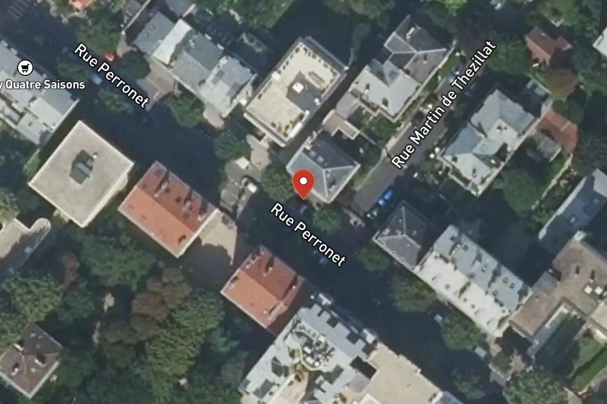 Vue satellite — 96 Rue Perronet