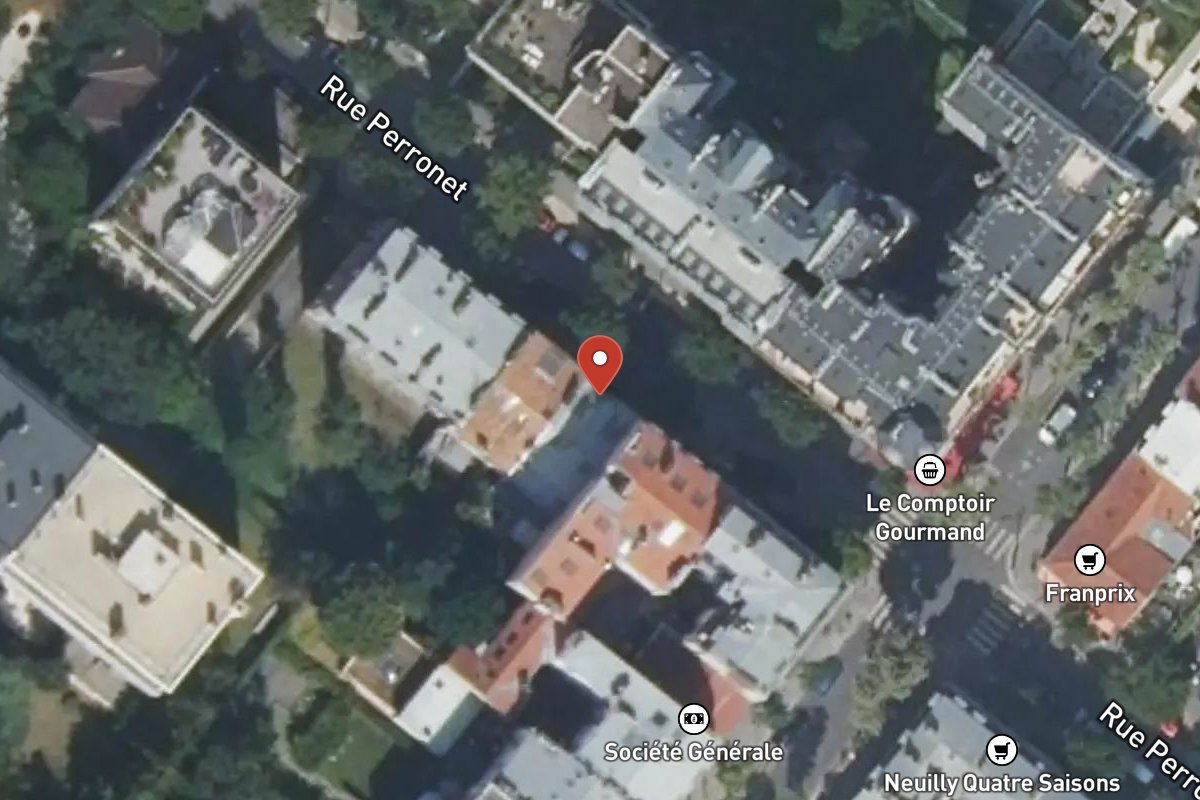 Vue satellite — 97 Rue Perronet