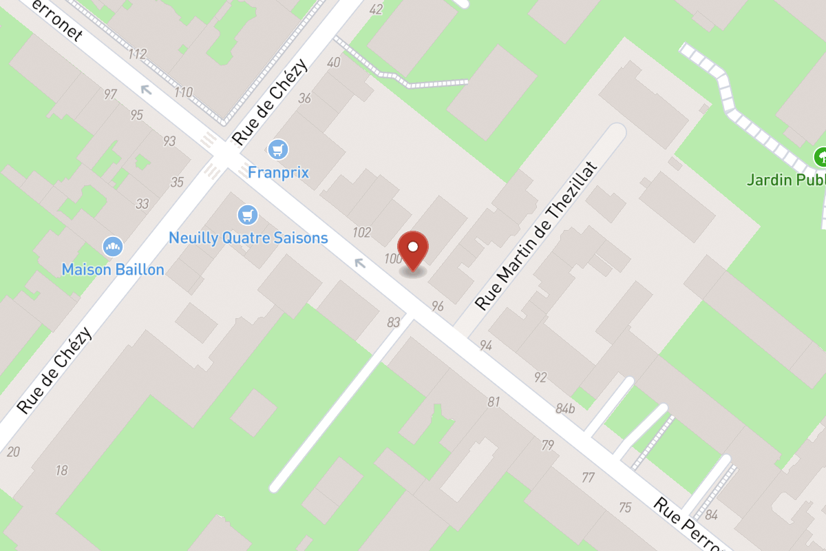 Plan de situation — 98 Rue Perronet
