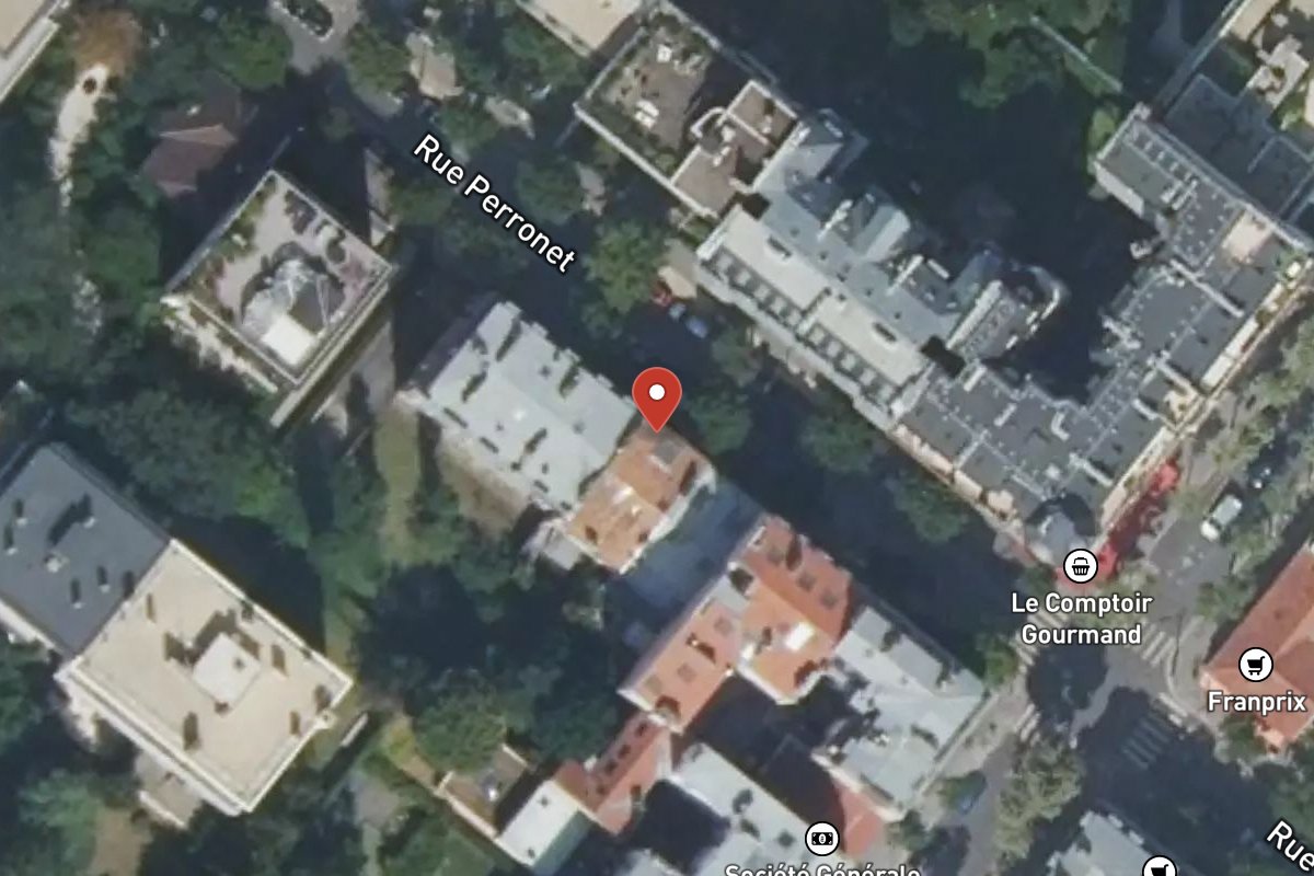 Vue satellite — 99 Rue Perronet