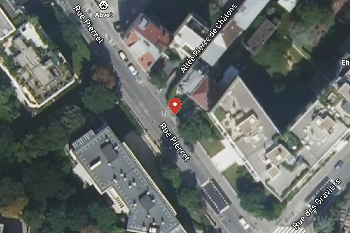 Vue satellite — 10 Rue Pierret