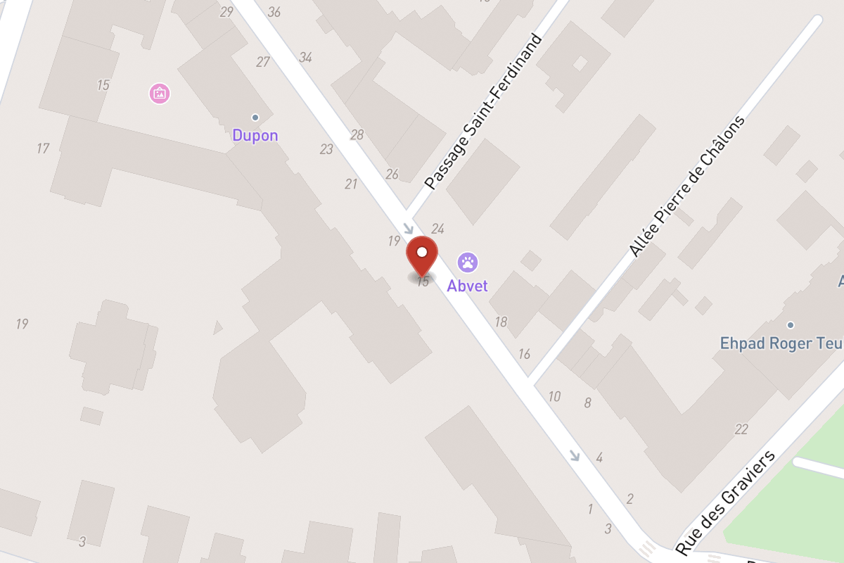 Plan de situation — 15 Rue Pierret
