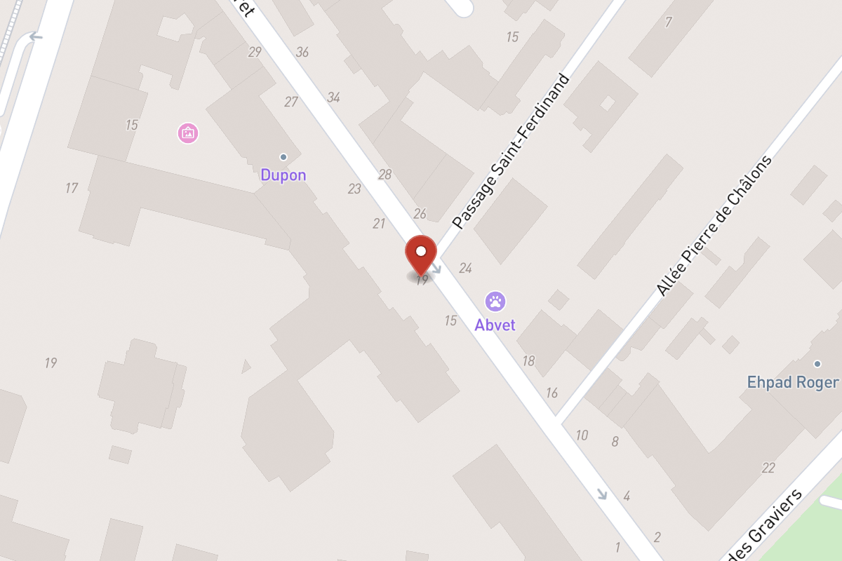 Plan de situation — 19 Rue Pierret
