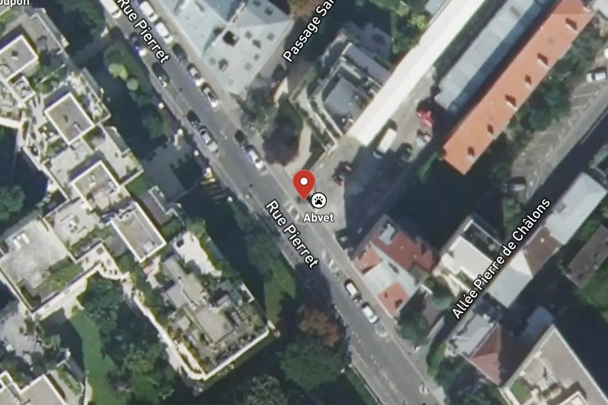 Vue satellite — 22 Rue Pierret