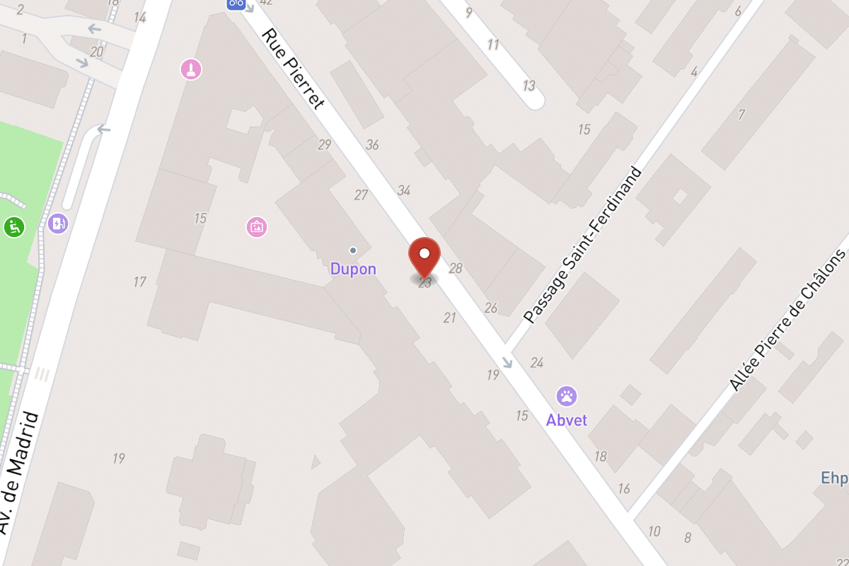 Plan de situation — 23 Rue Pierret