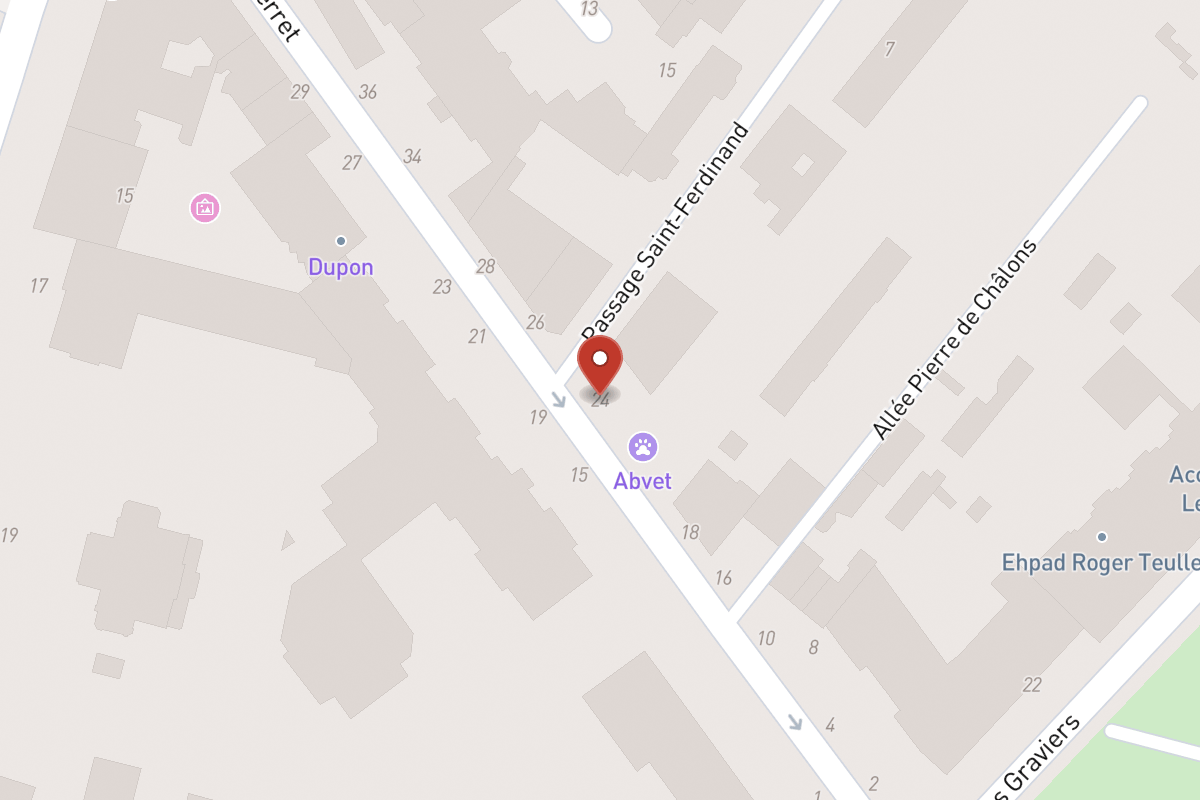Plan de situation — 24 Rue Pierret