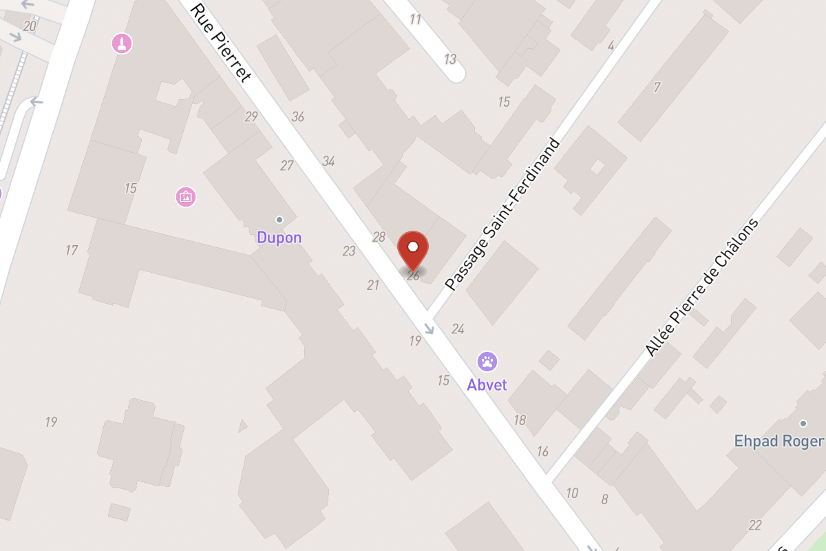 Plan de situation — 26 Rue Pierret