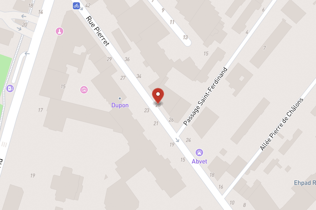 Plan de situation — 28 Rue Pierret