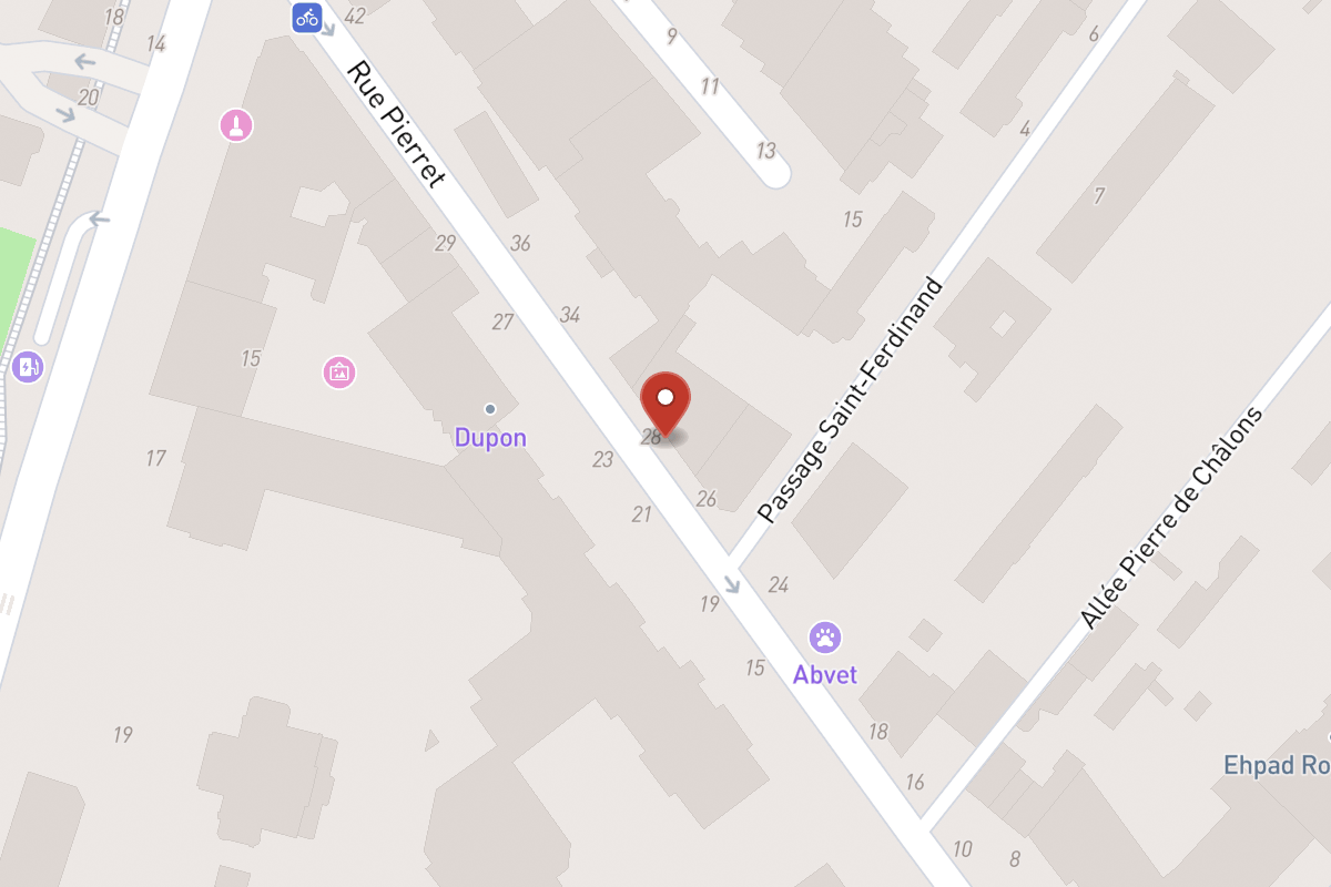 Plan de situation — 30 Rue Pierret