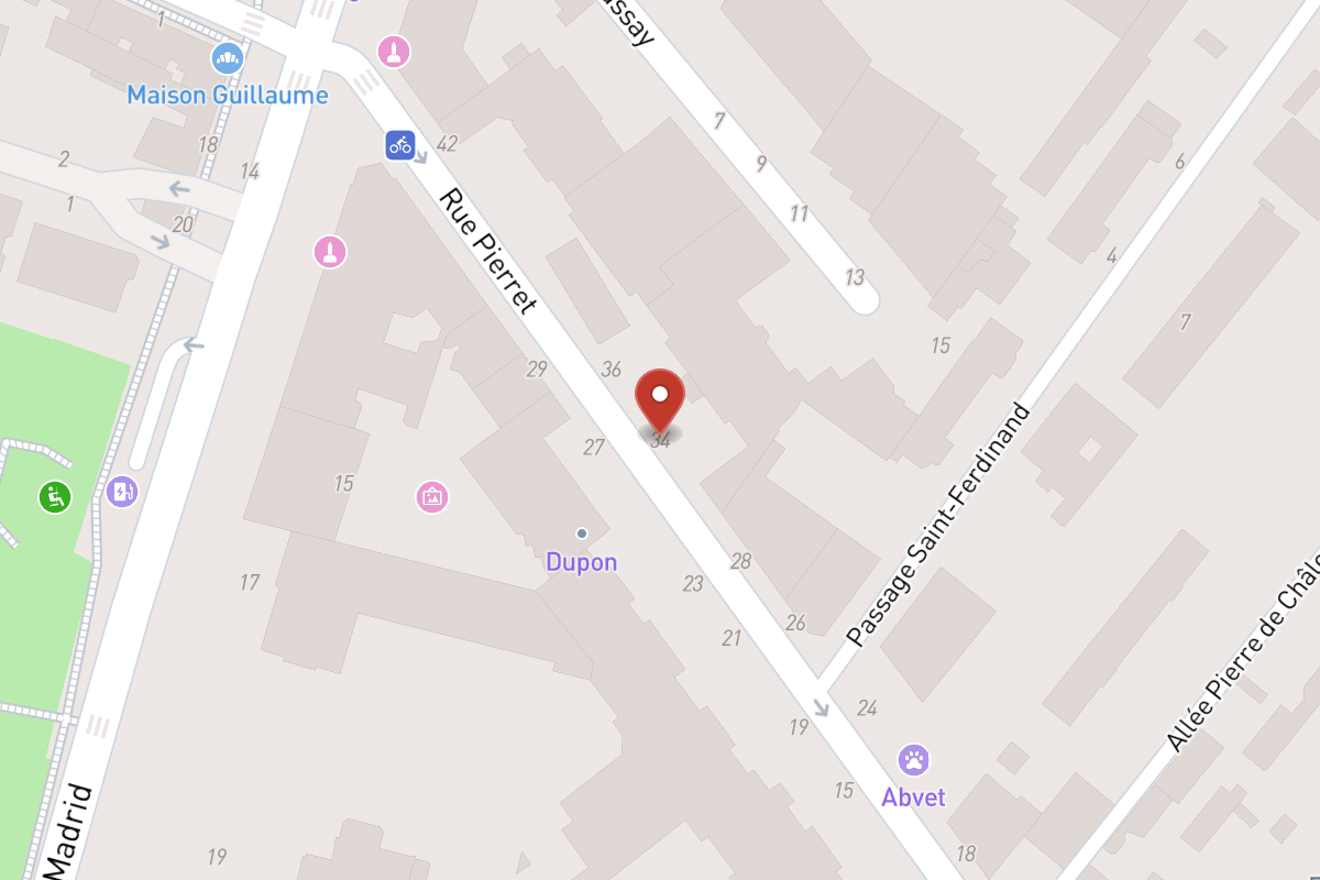 Plan de situation — 34 Rue Pierret