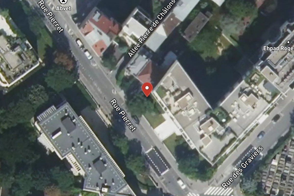 Vue satellite — 8 Rue Pierret
