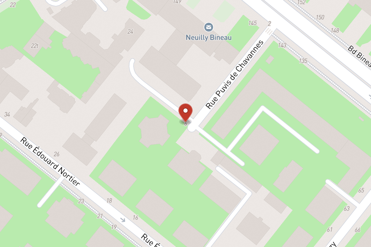 Plan de situation — 6 Rue Puvis de Chavannes