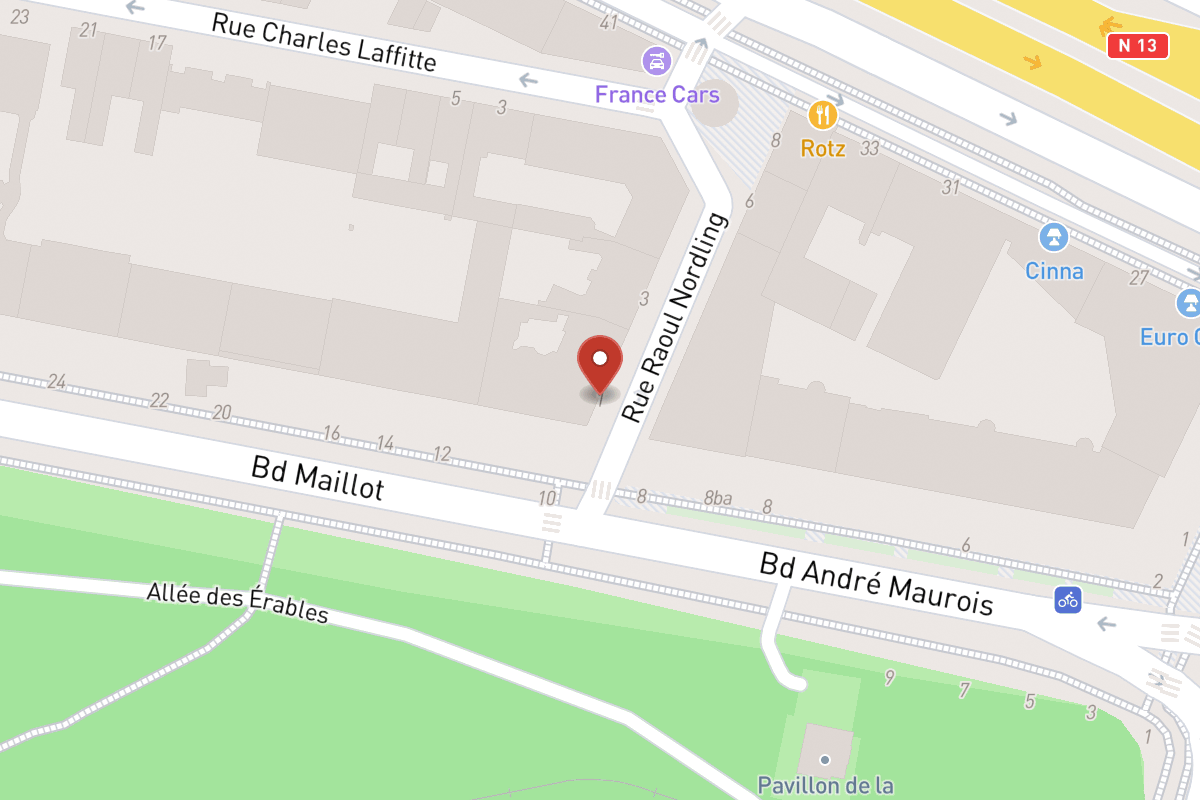 Plan de situation — 1 Rue Raoul Nordling
