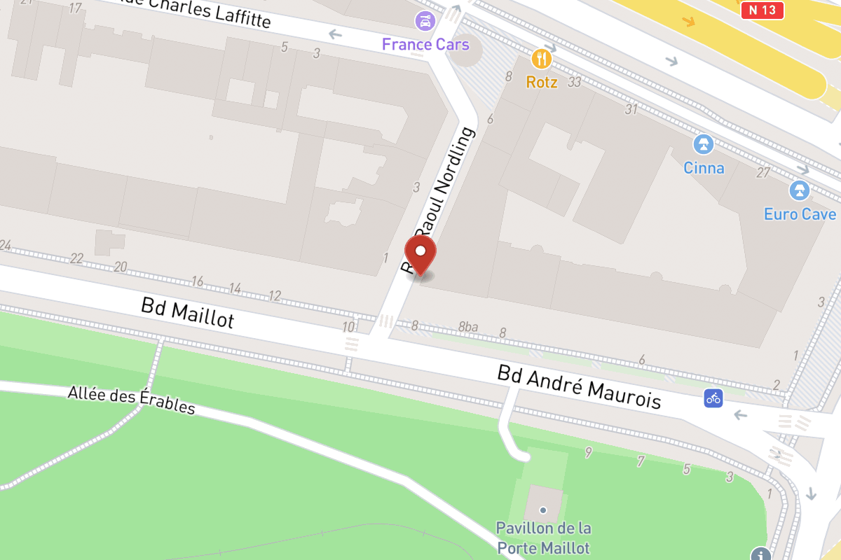Plan de situation — 2 Rue Raoul Nordling